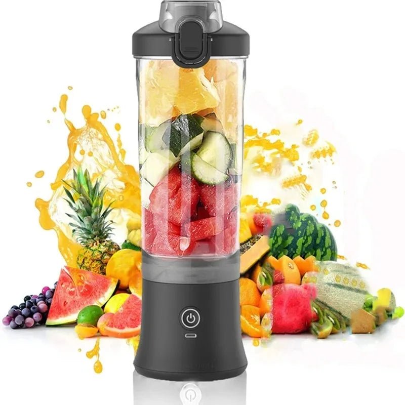 Household Fruit Juicer Portable Electric Juicer Blender USB Rechargeable Fruit Mixer 600ML Fruit Juicer Multi - functional Blender - Kenner House Emporium