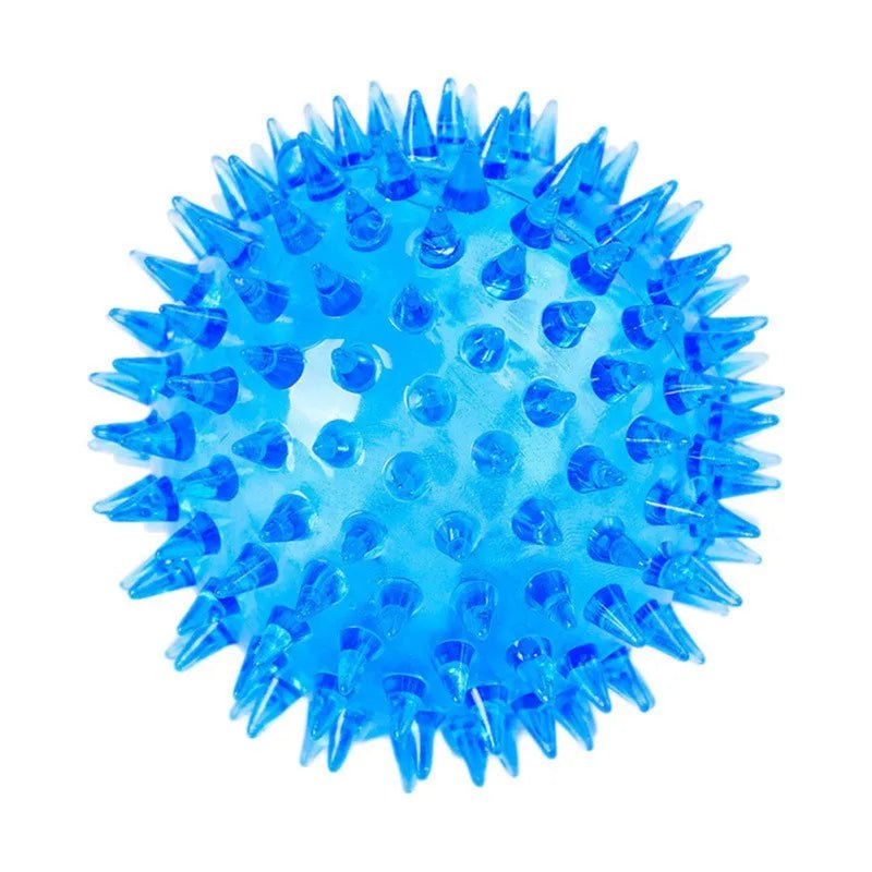 1 Pc Pets Luminous Chew Toy , Bite - Resistant, Vocal, Elastic, Bouncy, Squeaky Balls for Cats Dogs - Kenner House Emporium
