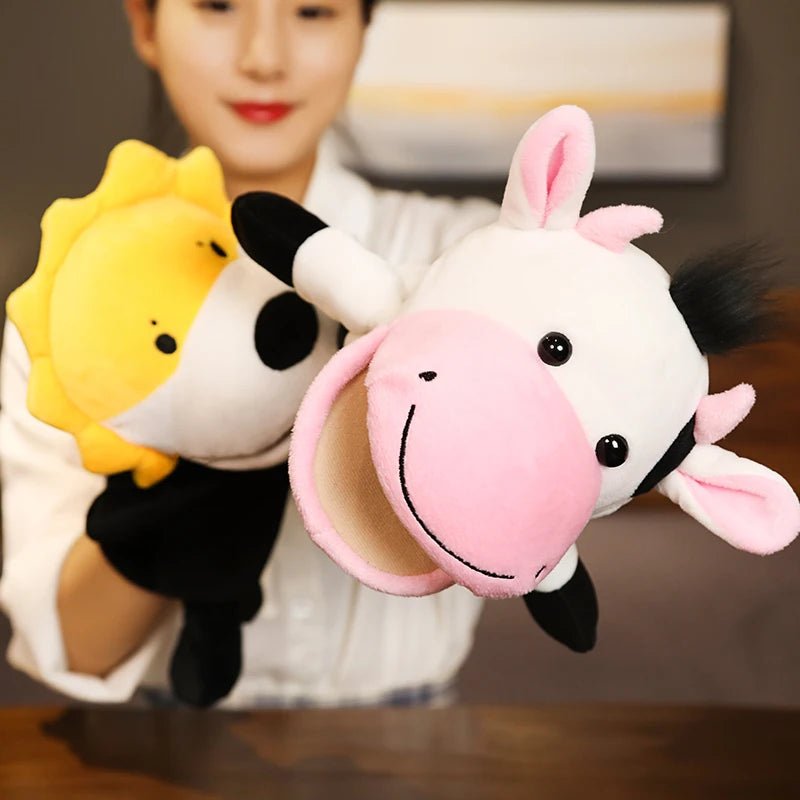Stuffed Plush Animals Toys Hand Finger Puppet Kawaii Dolls Educational Baby Toys Learning & Education Monkey Tiger Children Gift - Kenner House Emporium