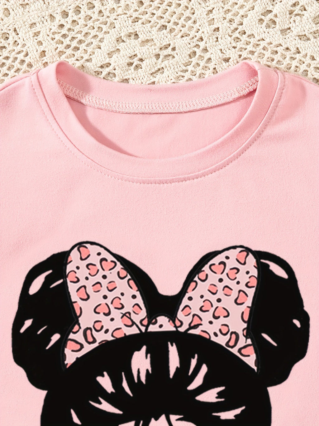 2pcs Cartoon Girl Graphic Outfits Girls Comfy Pullover + Pants Set For Outdoor - Kenner House Emporium