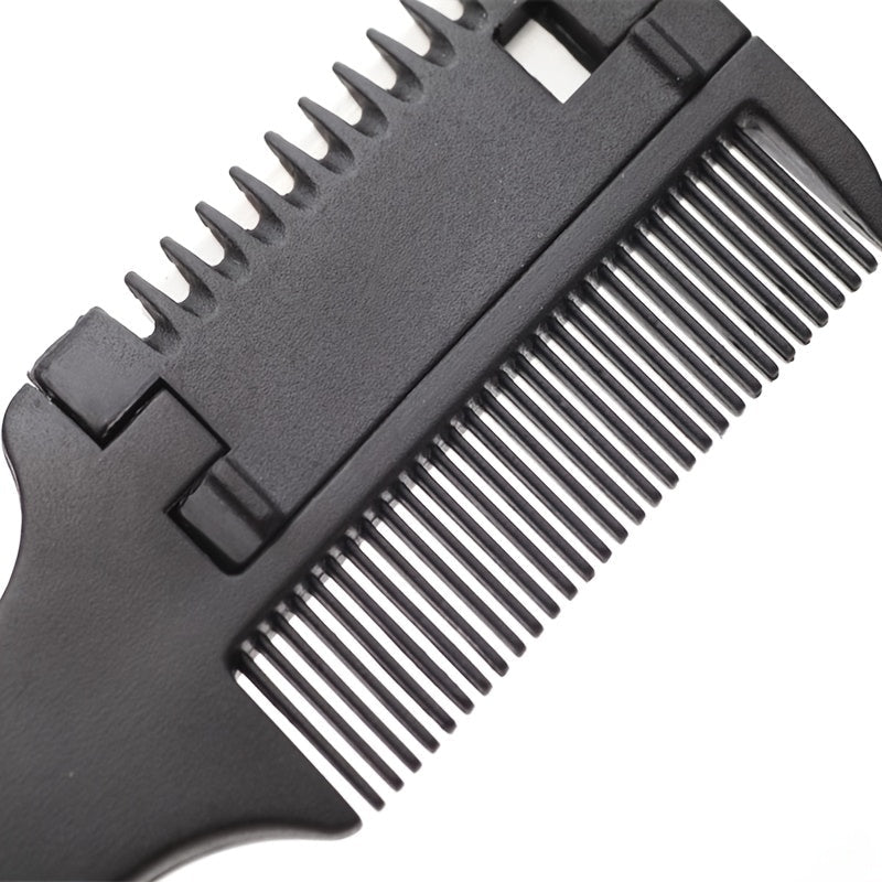1Pc Salon - Grade Hair Cutting Comb With Razor Blade - Perfect For Thinning, Trimming, And Styling At Home - Kenner House Emporium