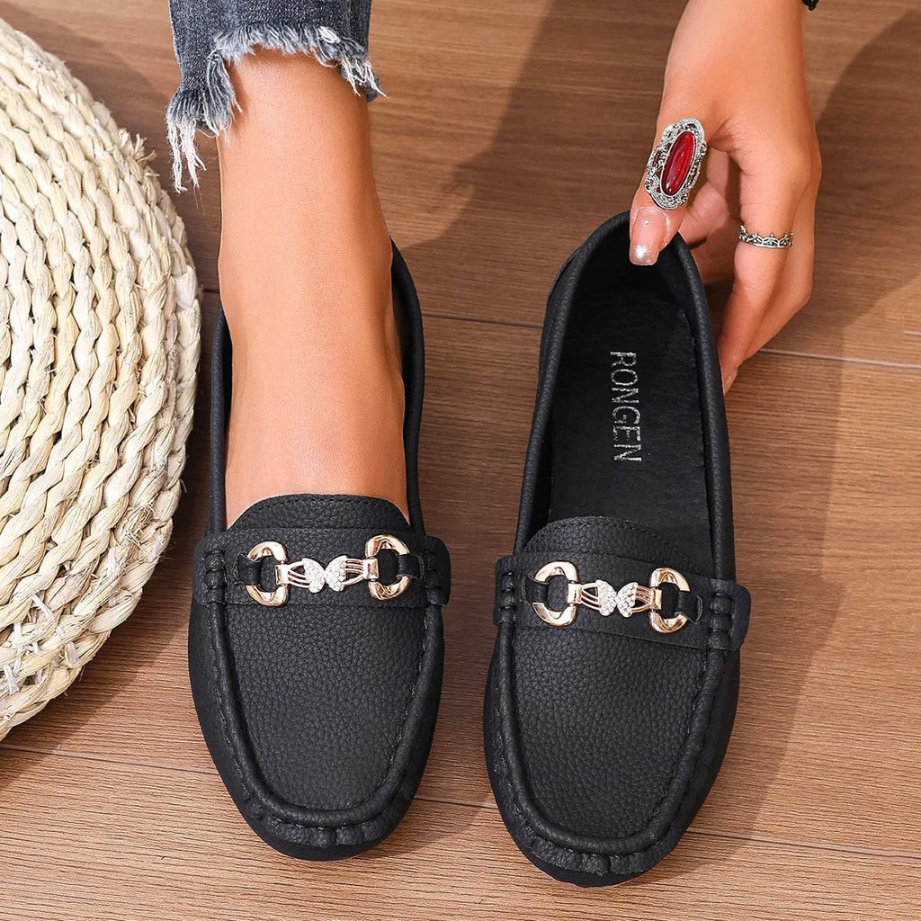 New Women's Casual Slip on Mary Jane Shoes Spring Autumn Fashion Round Toe Solid Soft Sole Flat Loafers Zapatos De Mujer luxury - Kenner House Emporium