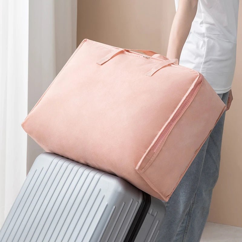 Large Capacity Clothes Storage Bag Waterproof Cabinet Wardrobe Organizer Quilt Pillow Blanket Organizer Dustproof Bedding Storag - Kenner House Emporium