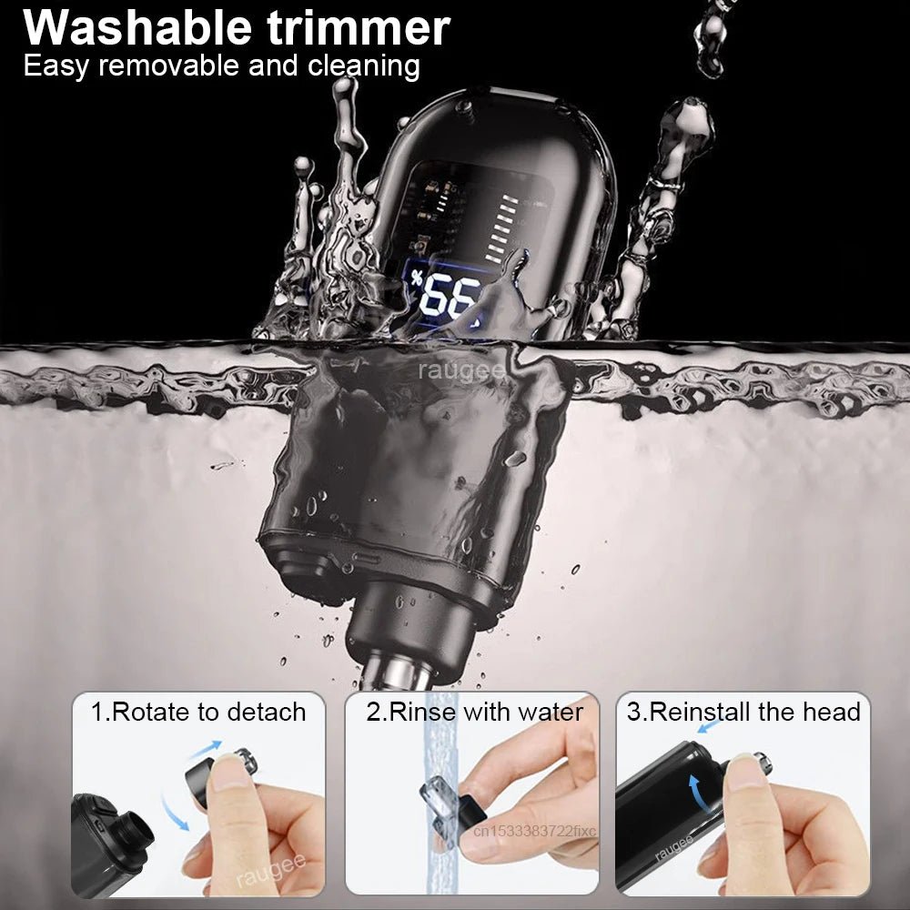 Nose Hair Trimmer Rechargeable Electric Nose Hair Remover Men Eyebrow Hair Shaving Razor Mini Pocket Portable Nose Hair Clipper - Kenner House Emporium