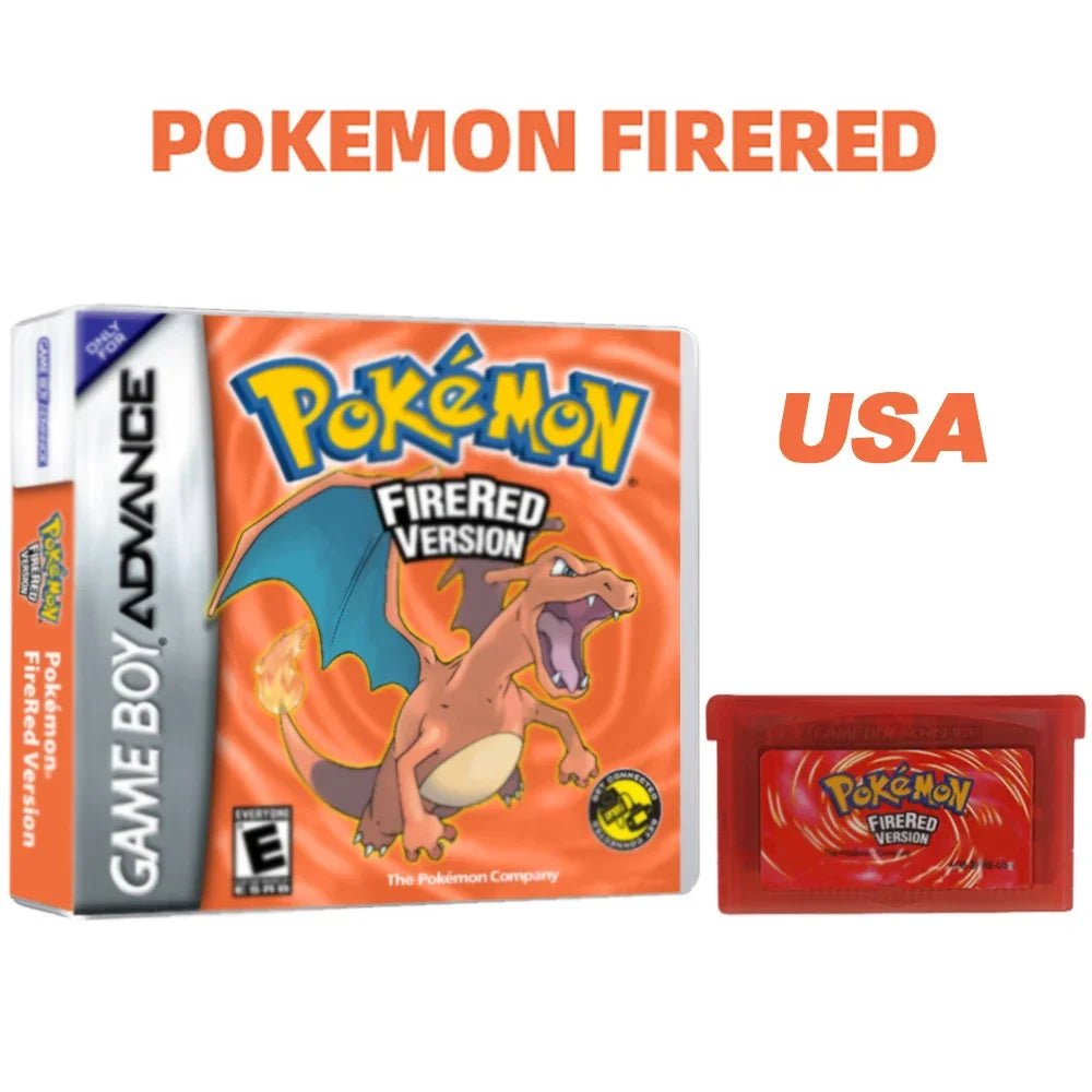 Pokemon Series GBA Game Cartridge In Box Emerald/Ruby/FireRed/Leafgreen/Sapphire No Manual - Kenner House Emporium