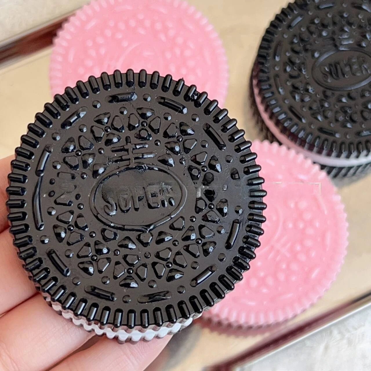 Squishy Handmade Silicone Cookies Fidget Toy Slow Rebound Stress Relief Pinch Decompression Squeeze Toy for Kids Holiday Gifts - Kenner House Emporium