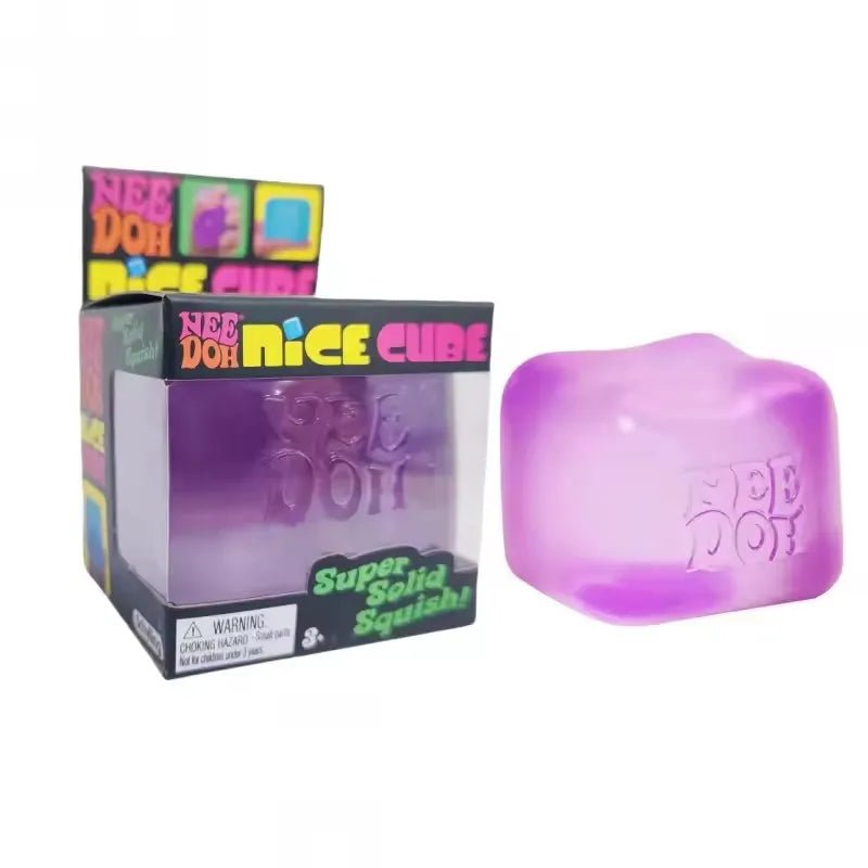 Squishy toys Nee Doh Jellyfish & Cube Squish Toy, Soft Jelly Squeeze Stress Relief Fidget Toy, Sensory NeeDoh for Kids & Adults - Kenner House Emporium