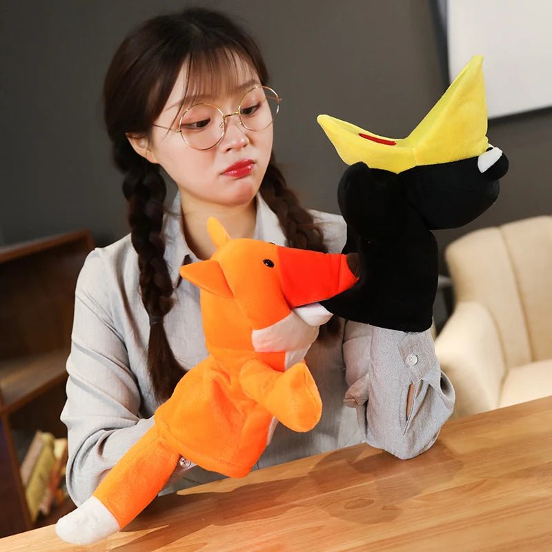 Stuffed Plush Animals Toys Hand Finger Puppet Kawaii Dolls Educational Baby Toys Learning & Education Monkey Tiger Children Gift - Kenner House Emporium