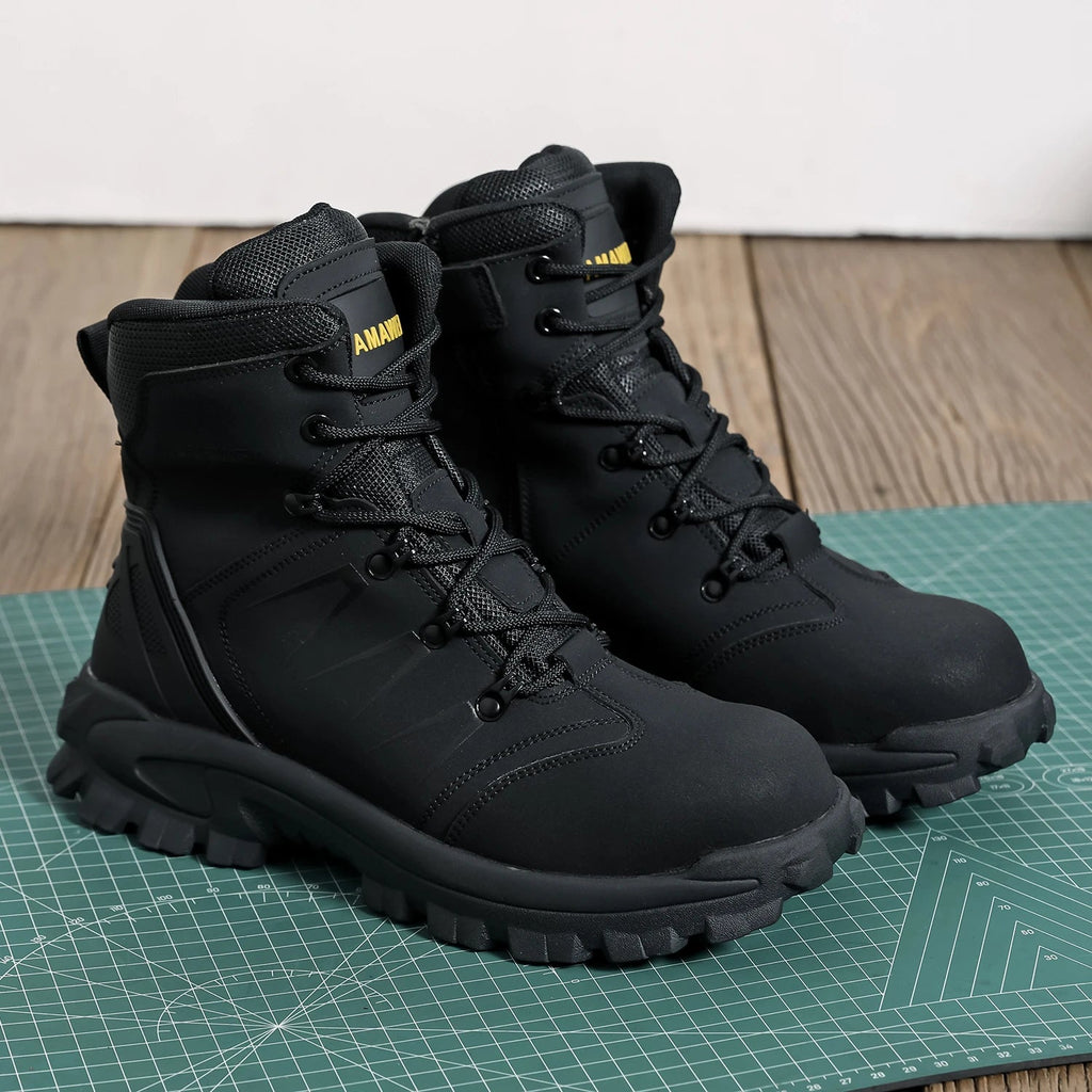 Steel Toe Safety Shoes Men's High Quality Industrial Work Boots Man Work Protection for the Feet Work Wear Free Shipping - Kenner House Emporium