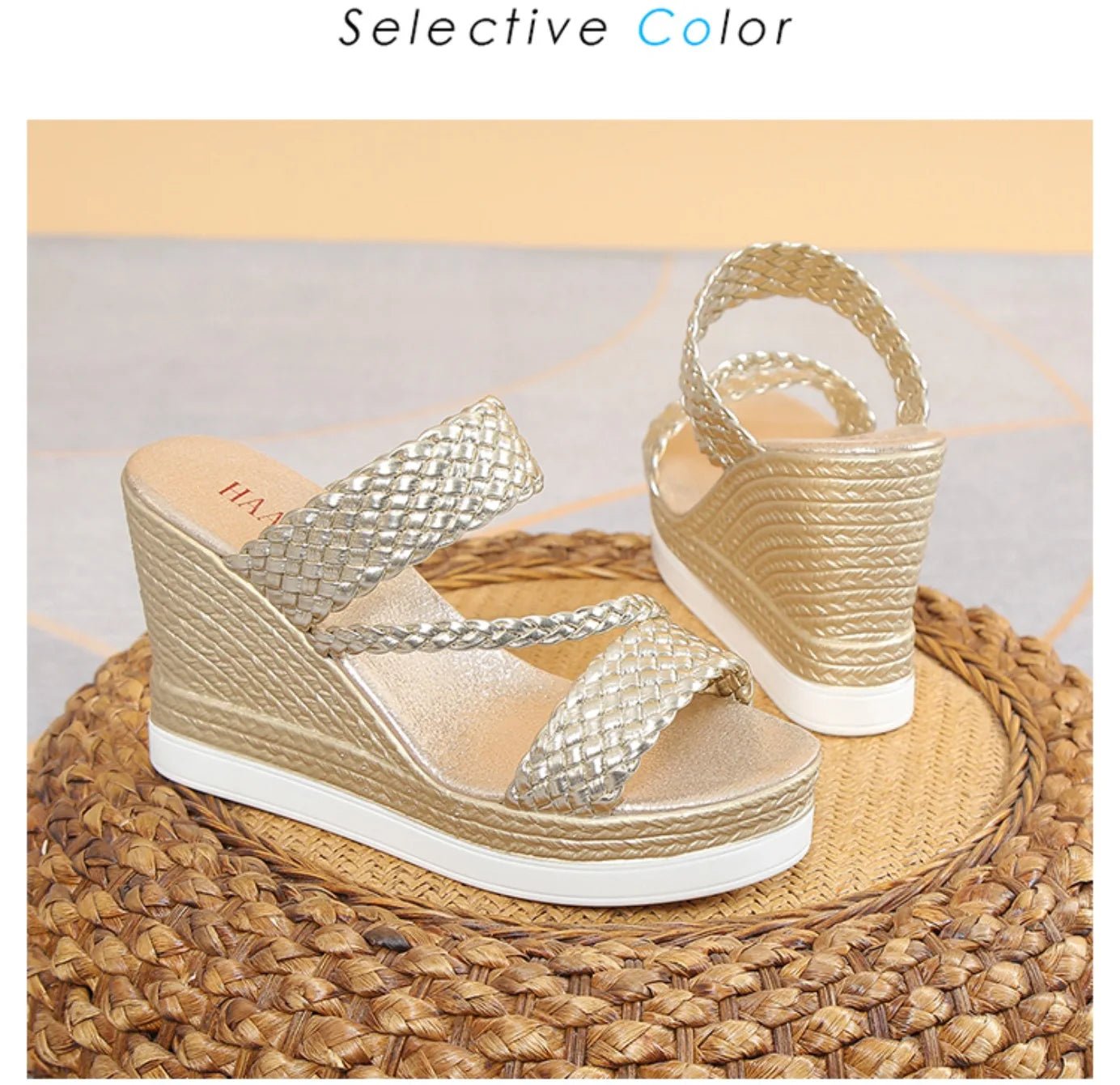 Women Sandals Summer New Outdoor Beach Sandals Comfortable Hot Shallow Wedges Shoes for Women Designer Casual Sandals - Kenner House Emporium