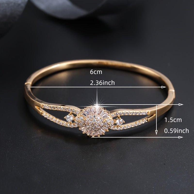 Elegant And Sophisticated Zirconia Bracelet With A Trendy And Minimalist Design, Exuding A Sense Of Luxury And Fashion. - Kenner House Emporium