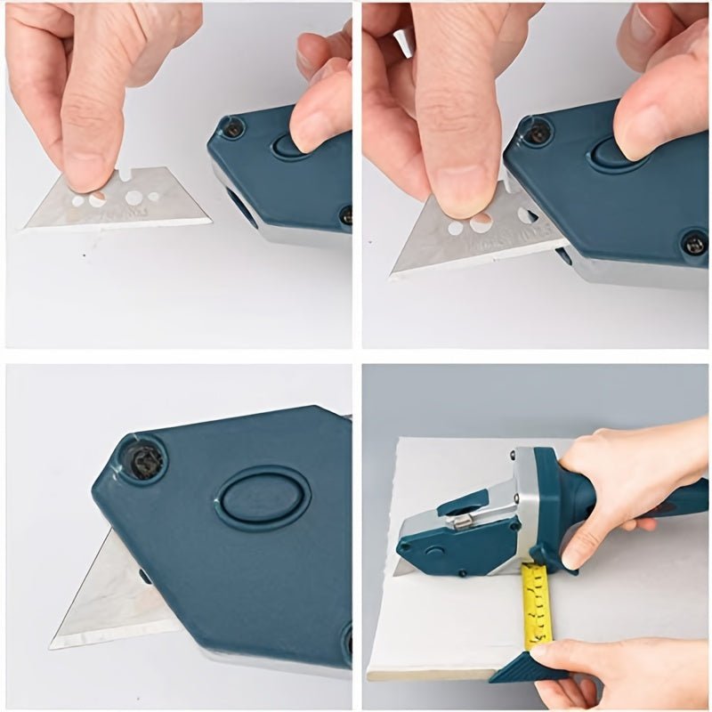 Effortlessly Cut Plasterboard with This Professional Gypsum Board Cutter - Drywall Sheetrock Foam KT Cardboard Cutting Tool - Easy Glide Precision Blade & Tape Measure - Time - Saving for Home DIY & Professional Use - Kenner House Emporium