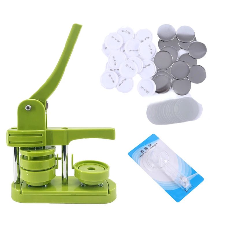 Badge Machine Kits with 100pcs Badge Material Plastie Badge Machine - Kenner House Emporium