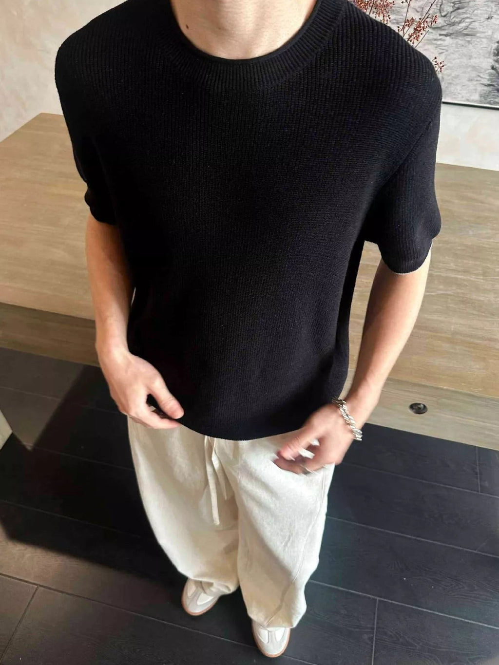 Men's Lightweight Knit Short Sleeve Knit Top - Kenner House Emporium