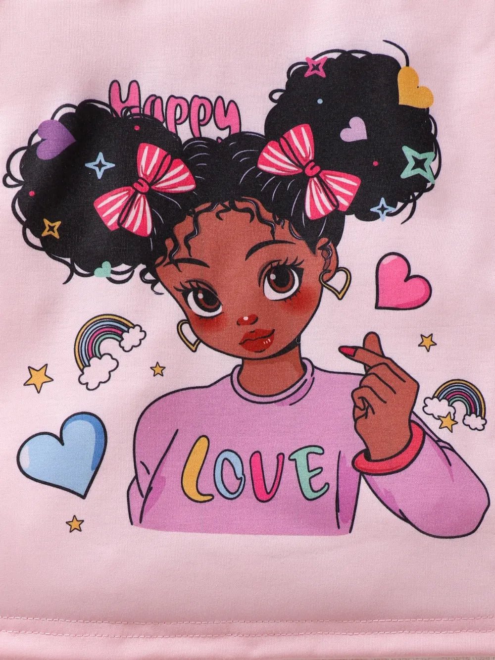 Children's Cartoon Graphic Top and Pants Set - Kenner House Emporium
