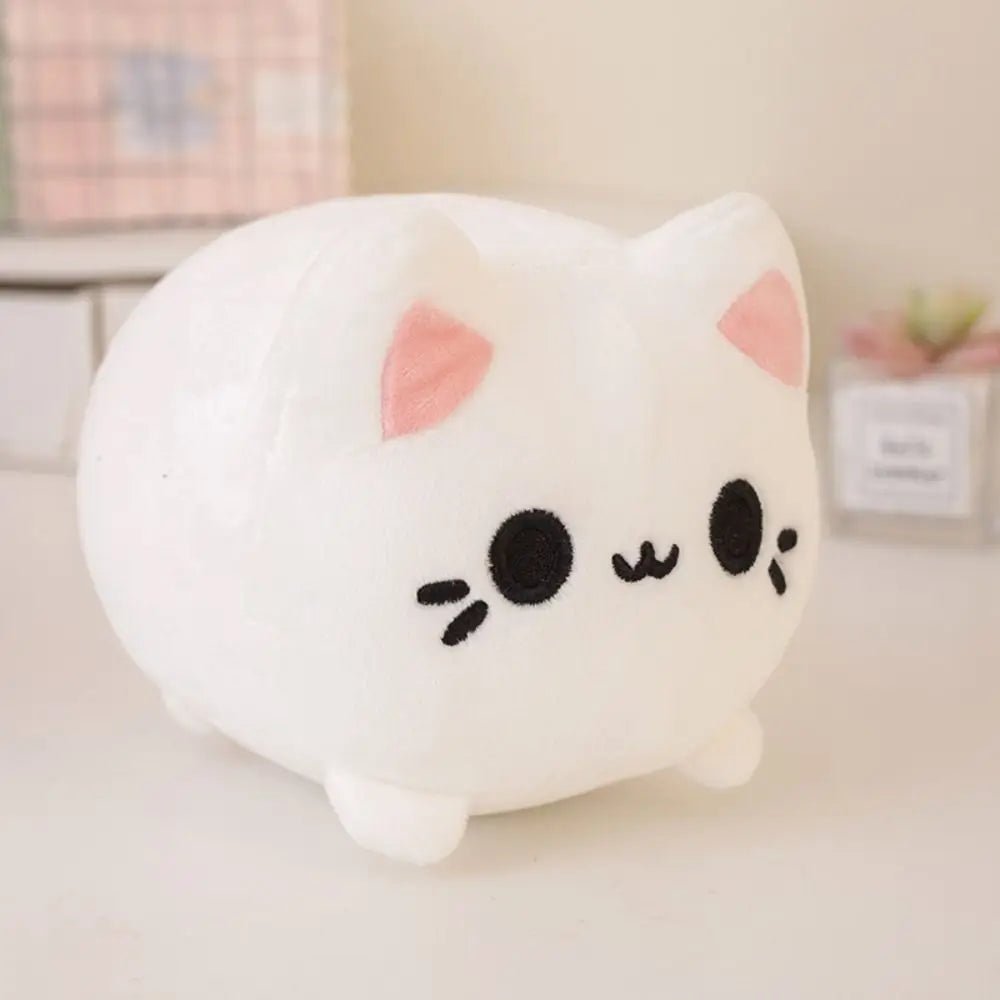 Stuffed Animals Black Cat Stuffed Cute Plushie Pink Peachy Kitten Plush Toys 20cm Cartoon Cat Soft Dolls Birthday Presents - Kenner House Emporium
