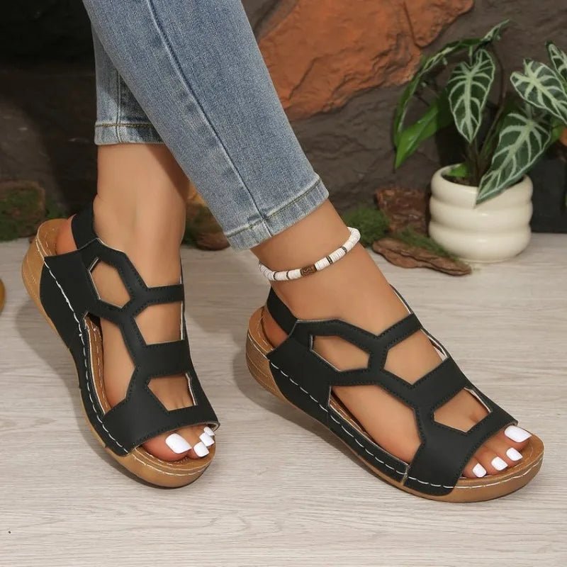 Women Sandals 2026 New Summer Beach Sandals Women Casual Wedges Footwear Summer Shoes Soft Heeled Sandals Woman - Kenner House Emporium