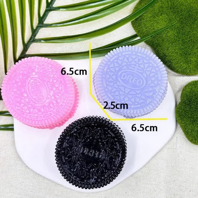 Squishy Handmade Silicone Cookies Fidget Toy Slow Rebound Stress Relief Pinch Decompression Squeeze Toy for Kids Holiday Gifts - Kenner House Emporium