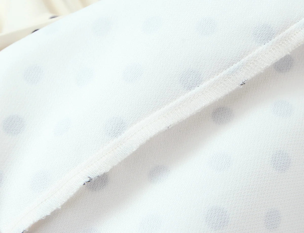 YENKYE New 2026 Women Bow Tie Short Sleeve Polka Dot Dress Sexy Pencil Mini Vestidos - Kenner House Emporium